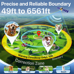 PRTRLFC GPS fence boundary beacon demonstrating clear boundary beep.