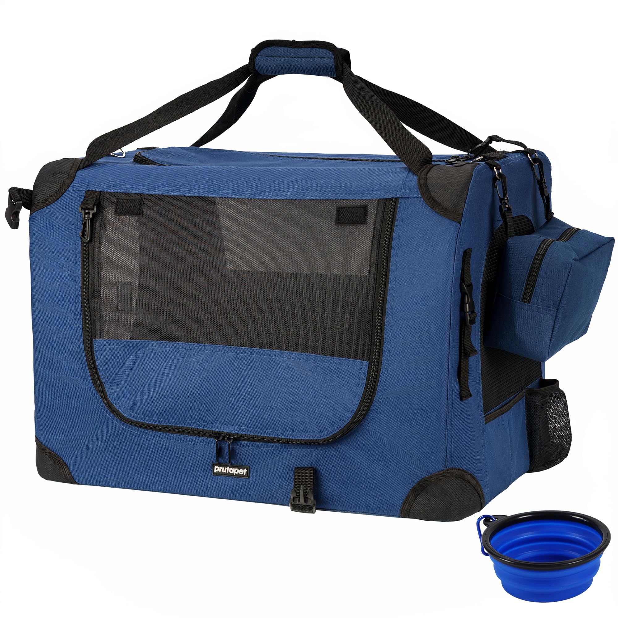 Prutapet large cat carrier interior space for comfortable travel.