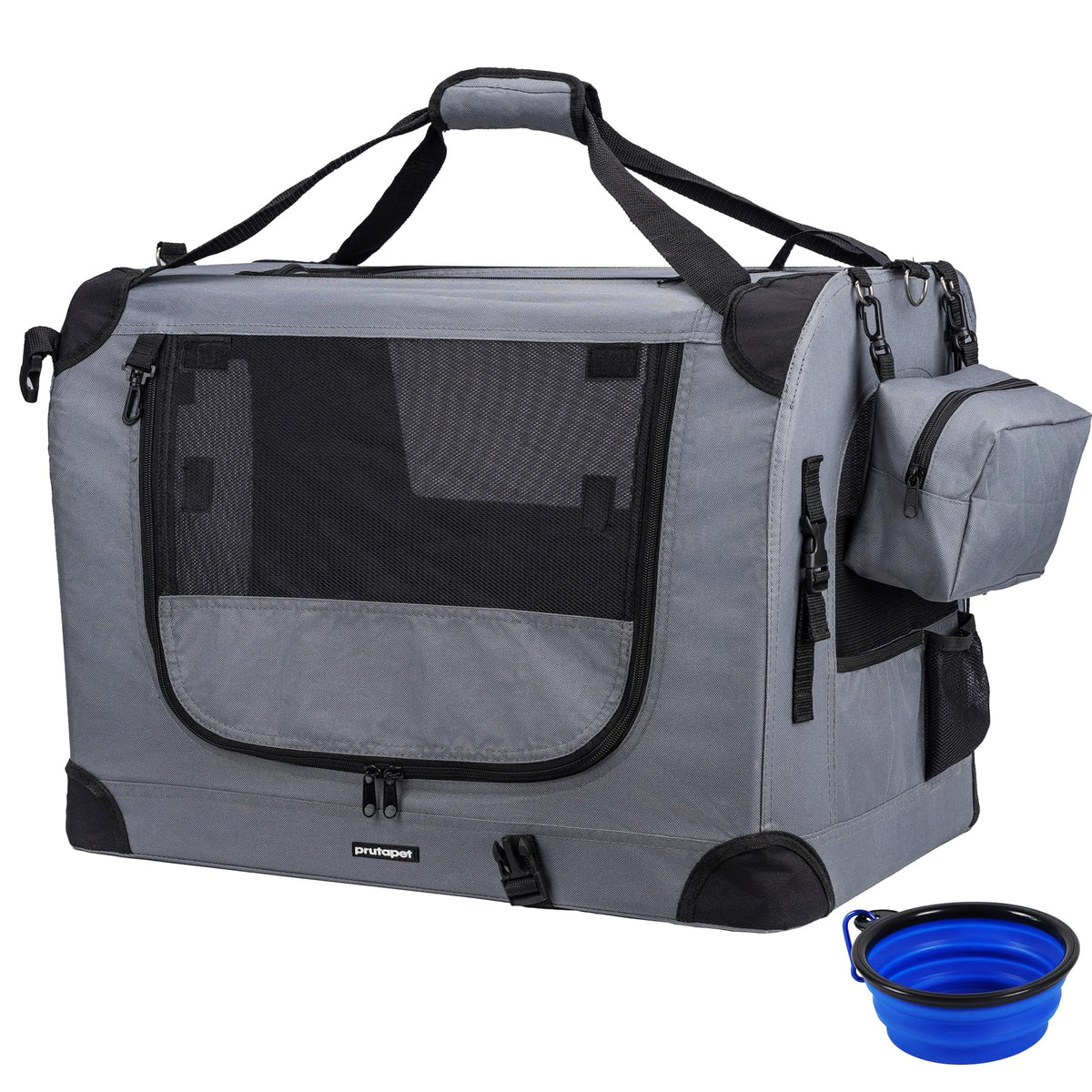 Prutapet large cat carrier top opening facilitates quick access during trips