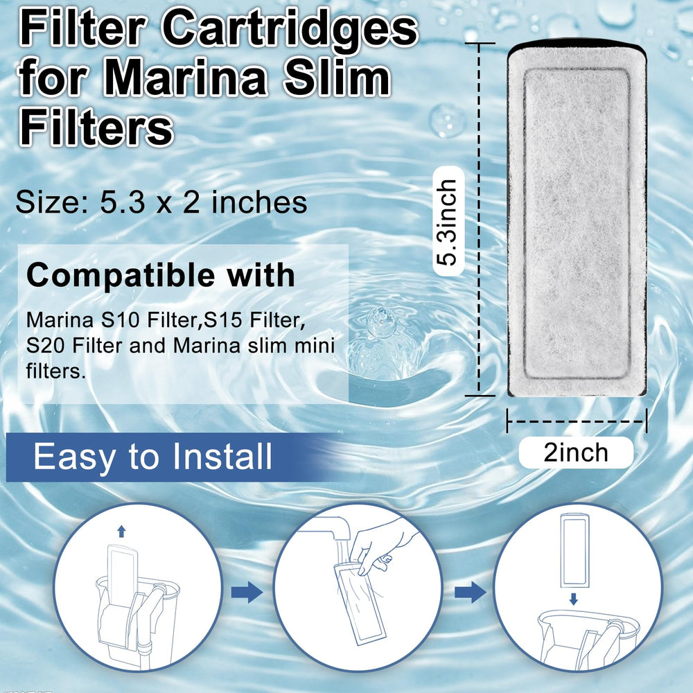Pryitier 16-pack cartridge close-up for Marina Slim S20 emphasizes debris capture.