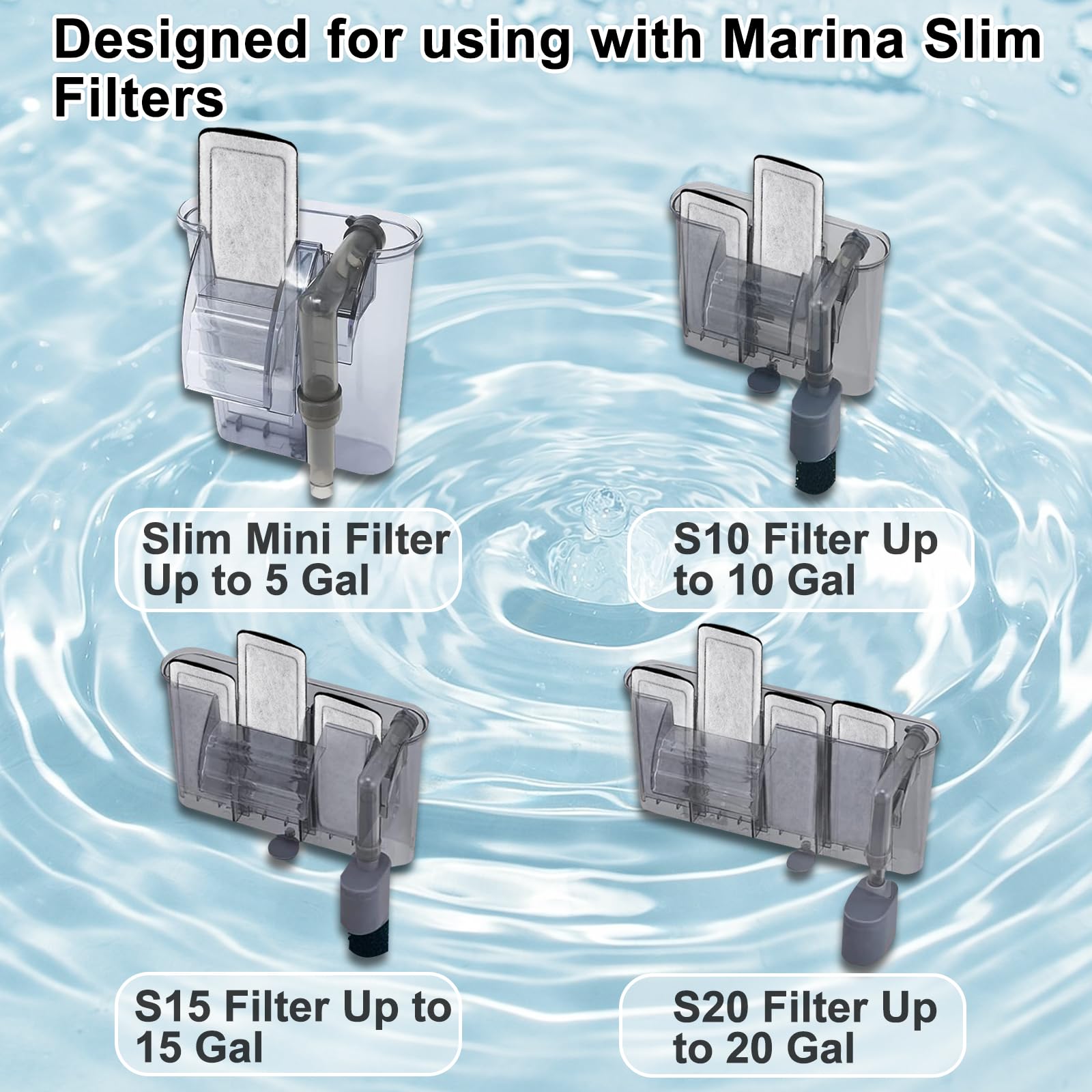 Pryitier Marina Slim dense mesh media delivers thorough filtration