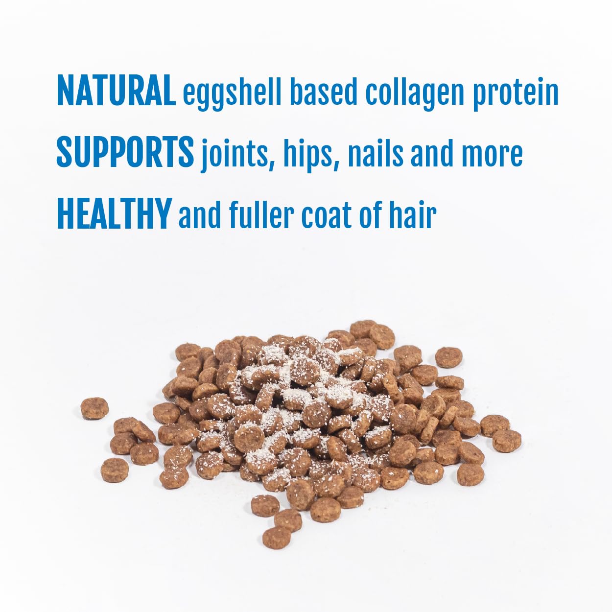 Prymal Pets egg membrane collagen as a convenient daily supplement.