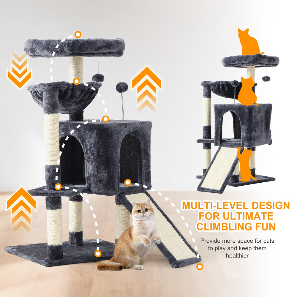Psicway multi-level layout fits small spaces while inviting activity.
