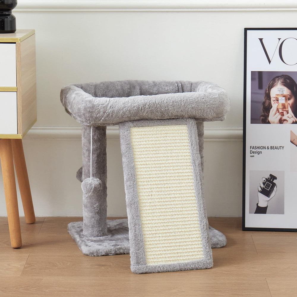 Psicway versatile cat tree offers play, rest, and scratching in one unit