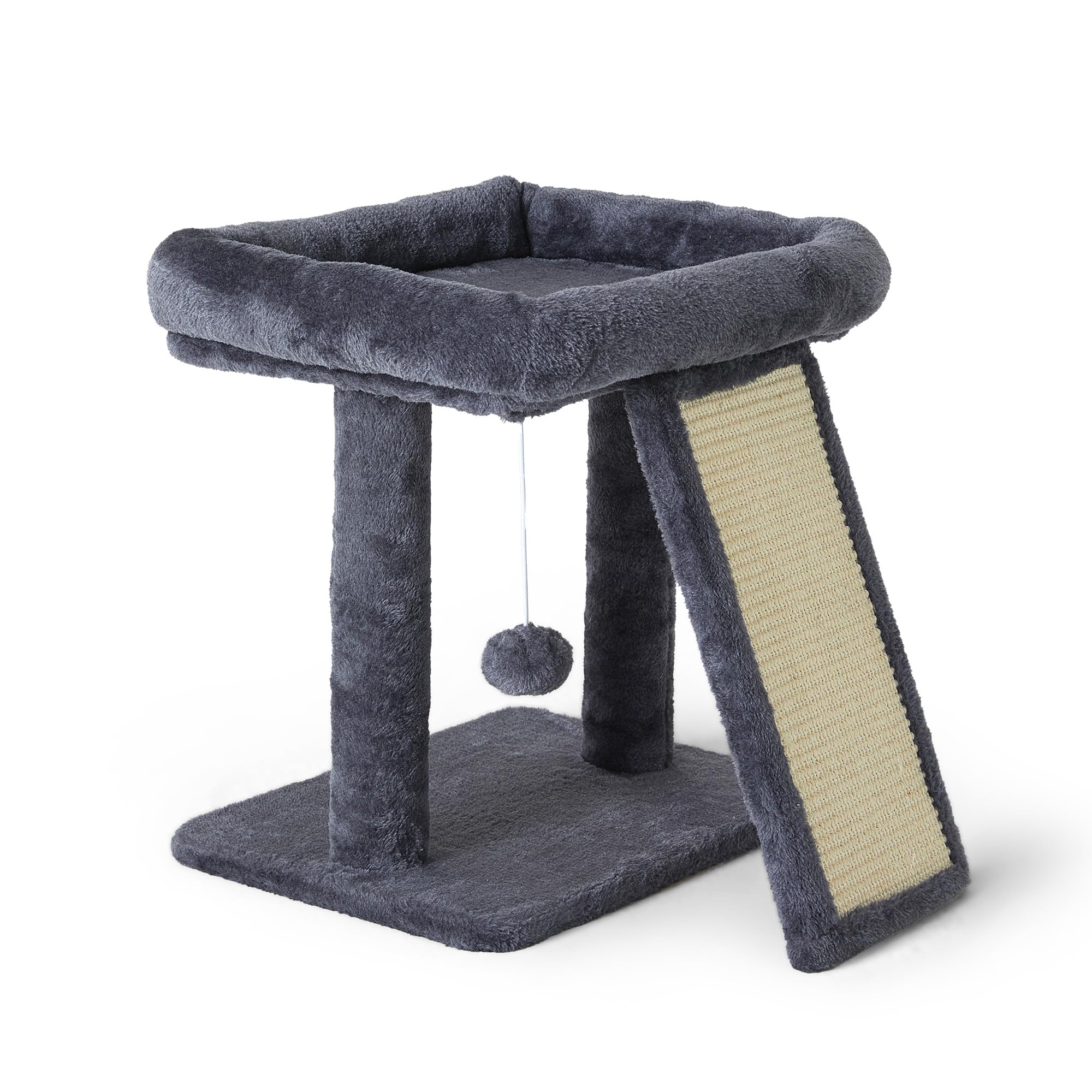 Psicway small cat tree base provides stable climbing support for indoor cats.