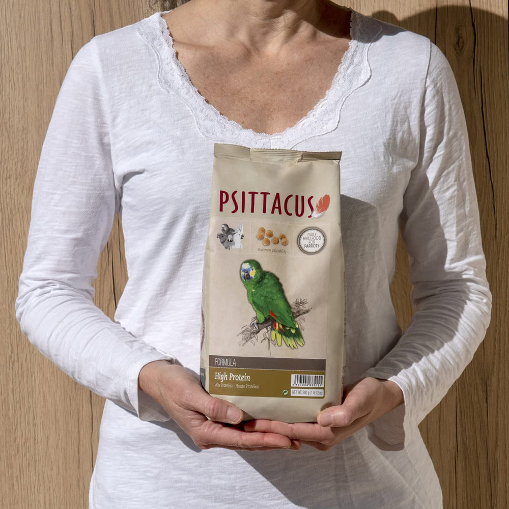 European-made Psittacus logo signals premium quality and safety.
