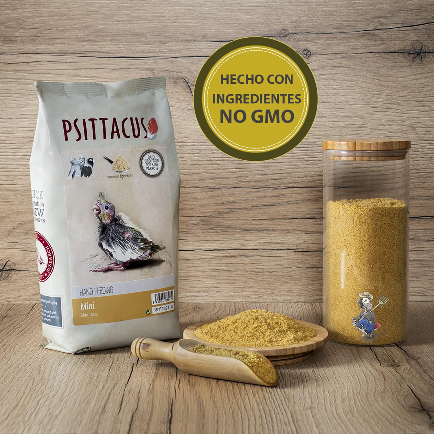 Psittacus Mini Hand-Feeding Formula European manufacturing emphasizes strict quality standards