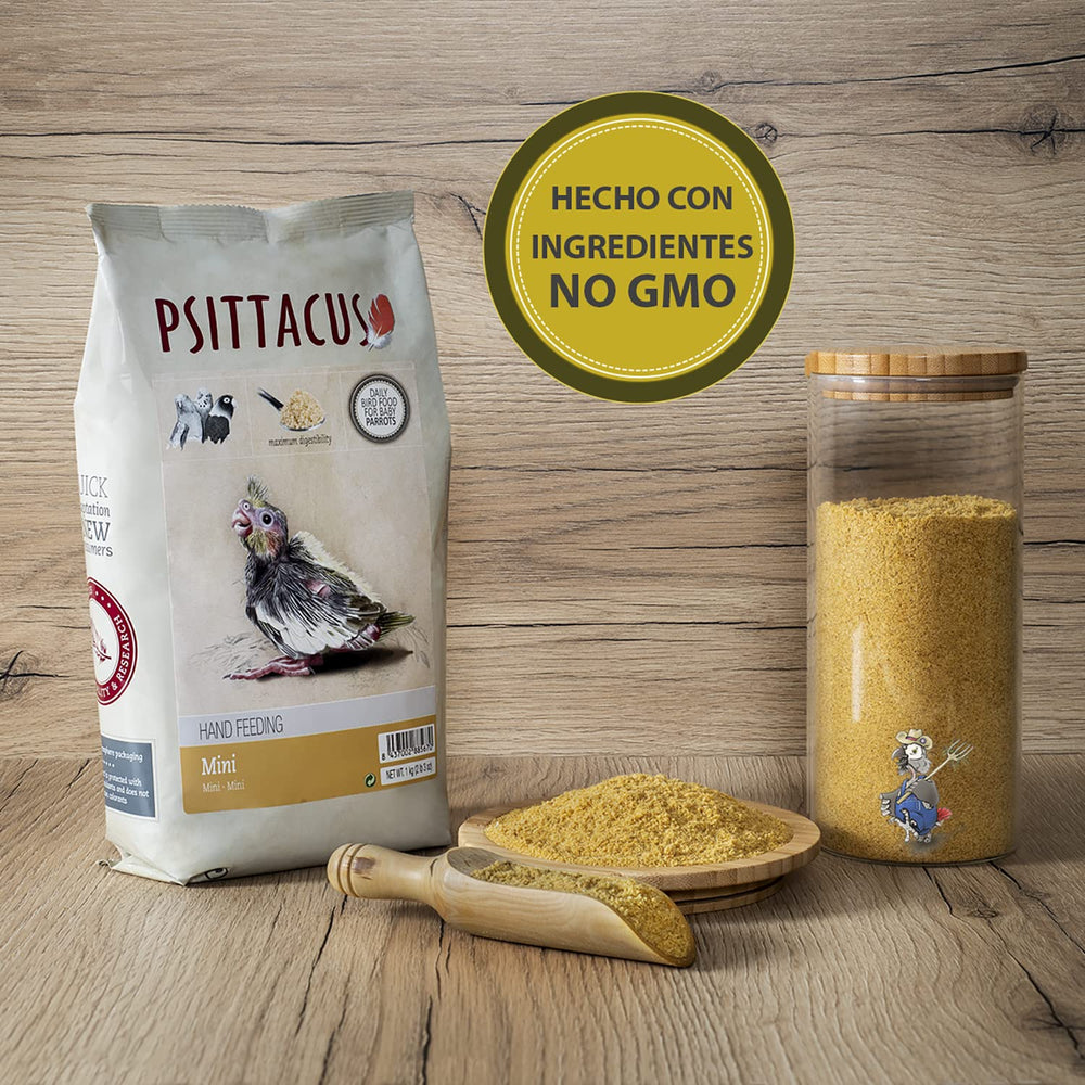 Psittacus Mini Hand-Feeding Formula European manufacturing emphasizes strict quality standards