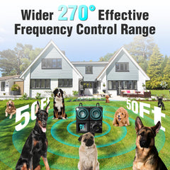 PSITUGE 270-degree coverage deterrent placed near doors for versatile protection.