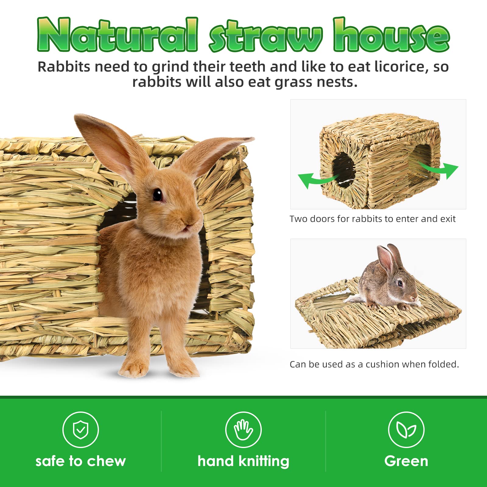 PStarDMoon Bunny Grass House size reference demonstrates compact, roomy space.