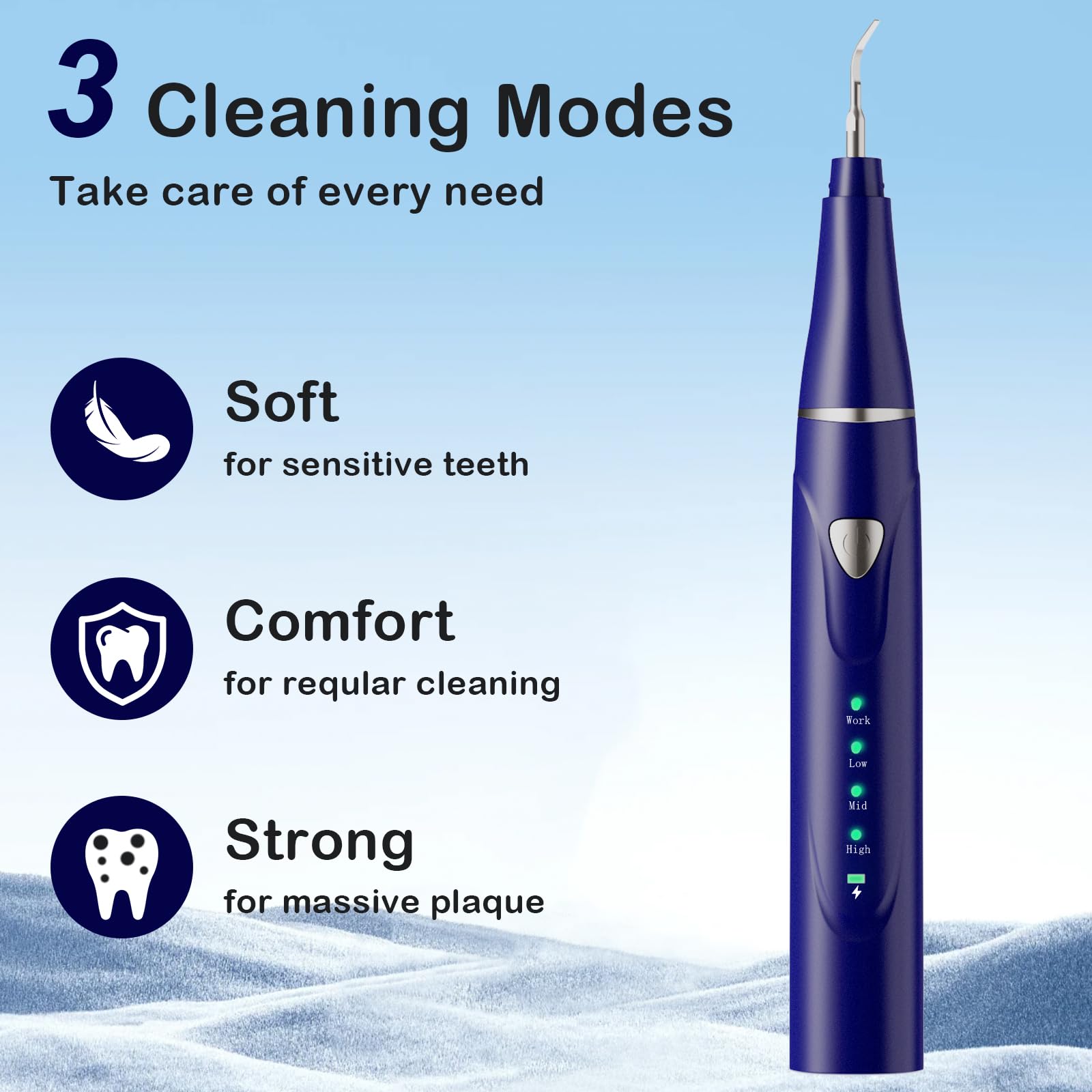 Psytpusa professional pet dental cleaning kit includes multiple heads for versatile care.