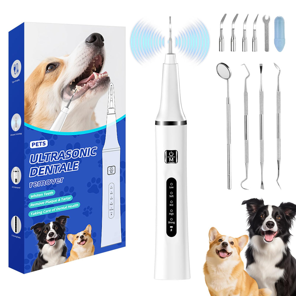 Psytpusa Ultrasonic Pet Plaque Remover device for at-home dental care.