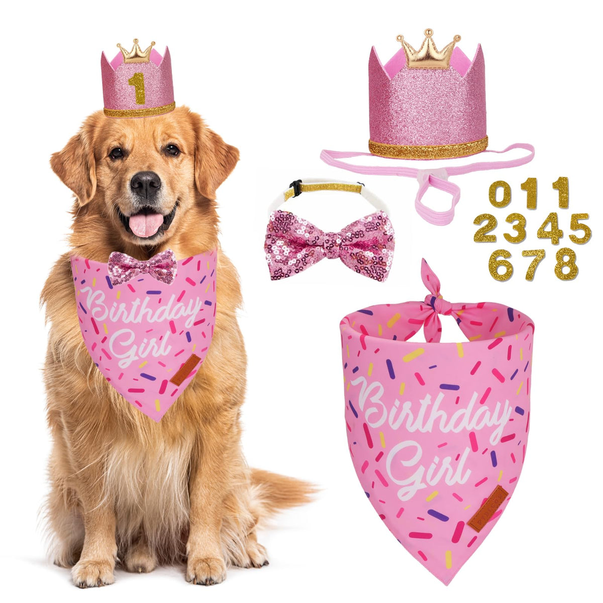 PTDECOR dog birthday party supplies create a festive look for your pup's special day.