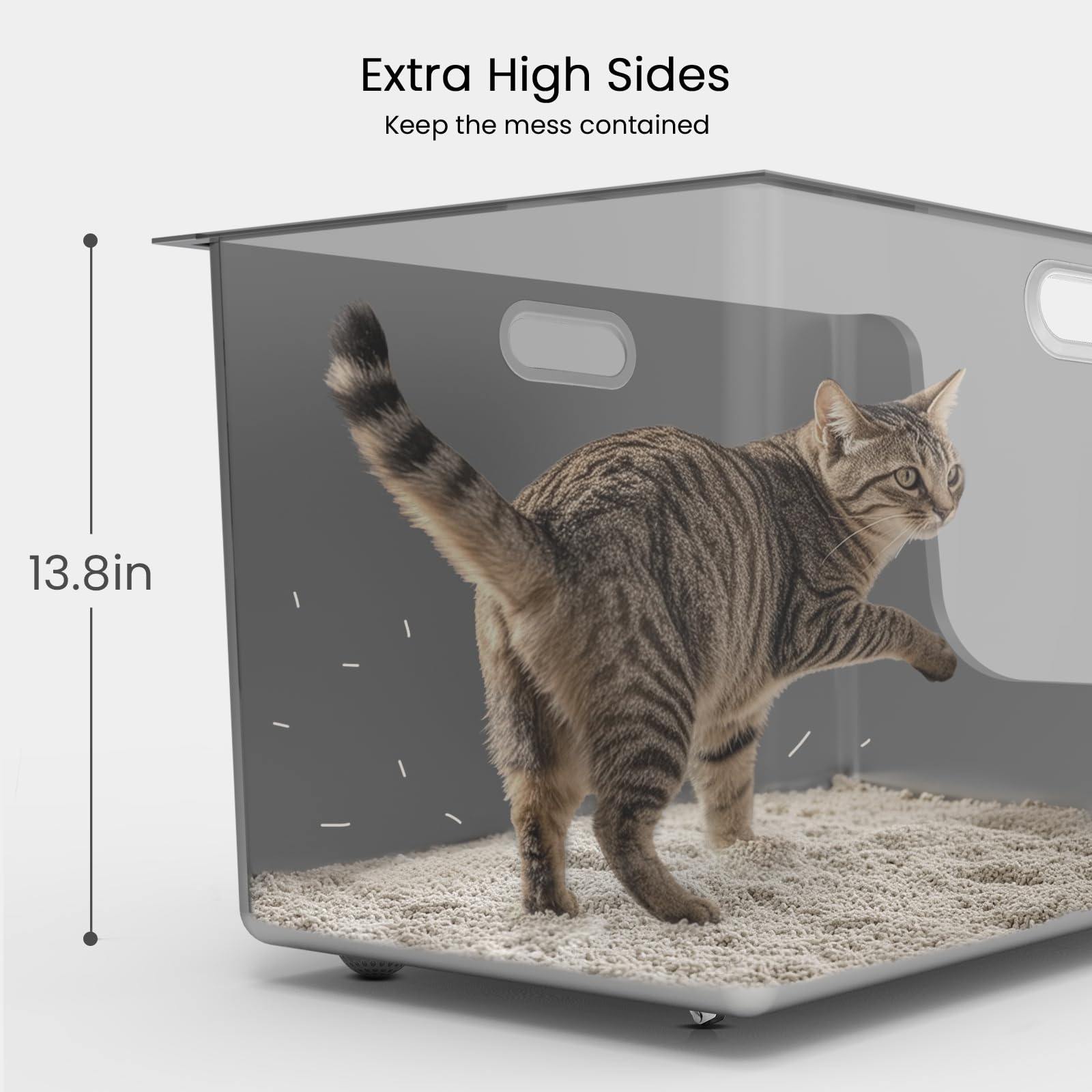 PTFFF deep, durable litter box designed for big cats and multi-cat homes.