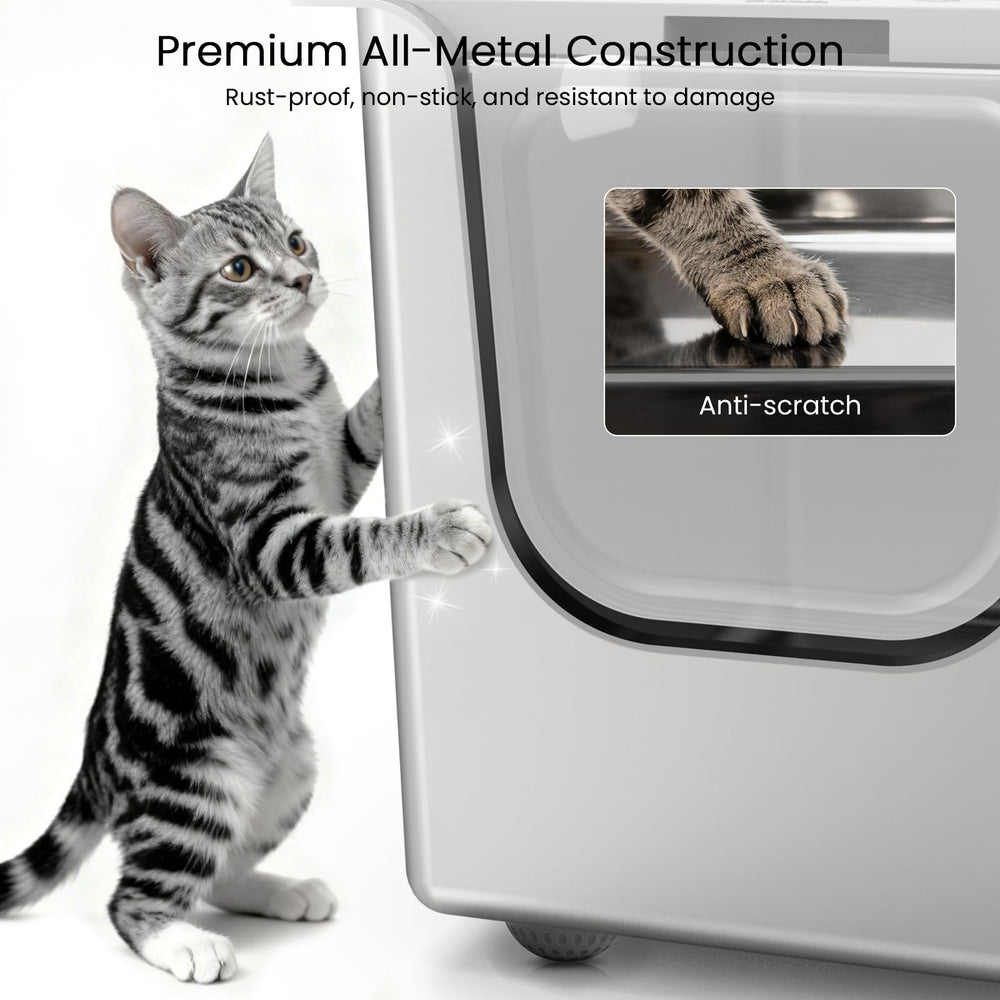 PTFFF detachable lid aids odor control and easy cleaning between uses.