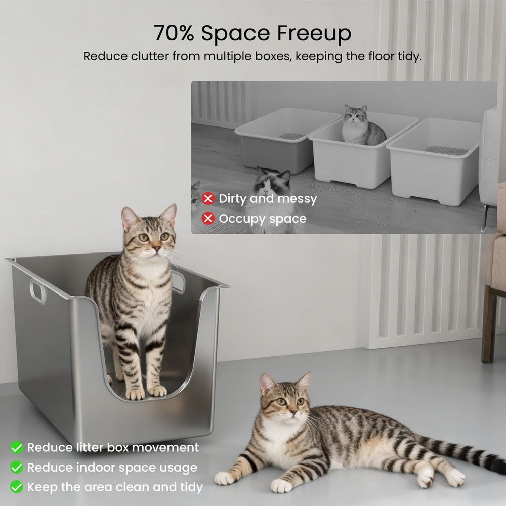 PTFFF upgraded packaging protects the litter box during shipping.