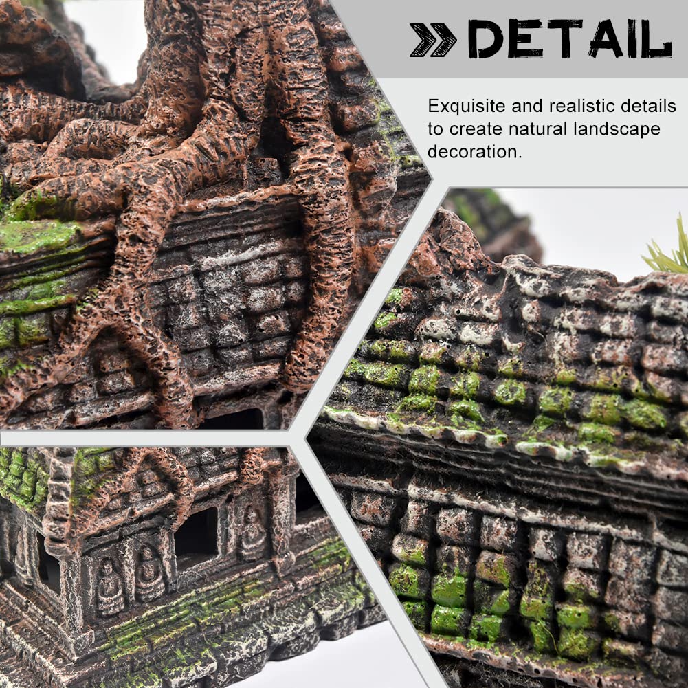 PTFJZ aquarium hides gives natural-looking cover to reduce stress and encourage exploration.