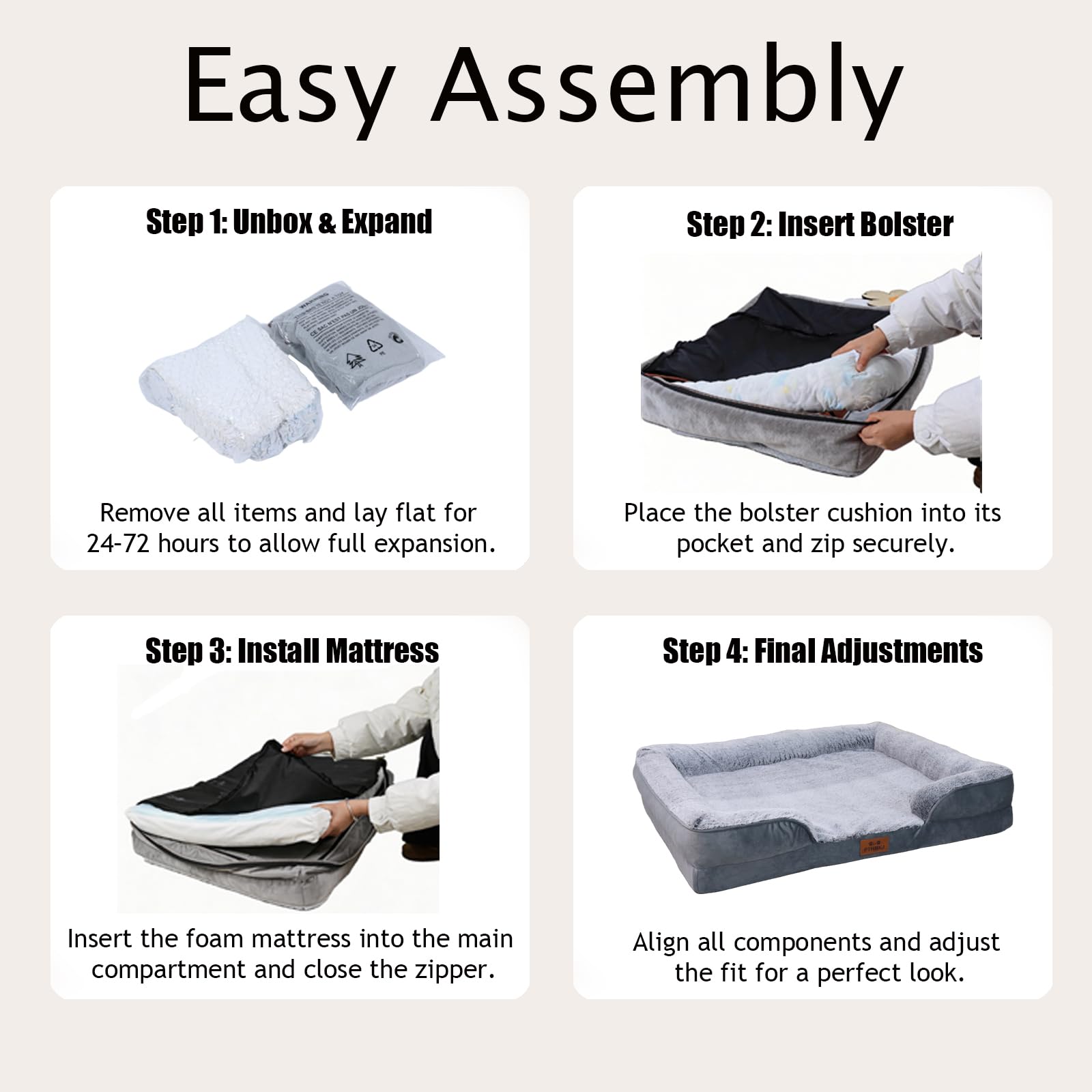 PTHMKJ medium-sized bed 30x20 inches for medium dogs