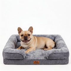 PTHMKJ orthopedic dog bed gel memory foam close-up shows cooling comfort and support