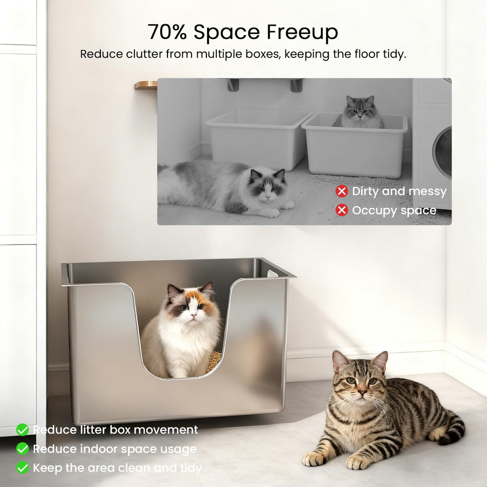 Ptlom food-grade stainless steel resists odors and scratches for durability.