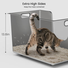 Ptlom seamless high-walls design keeps litter contained during digging.