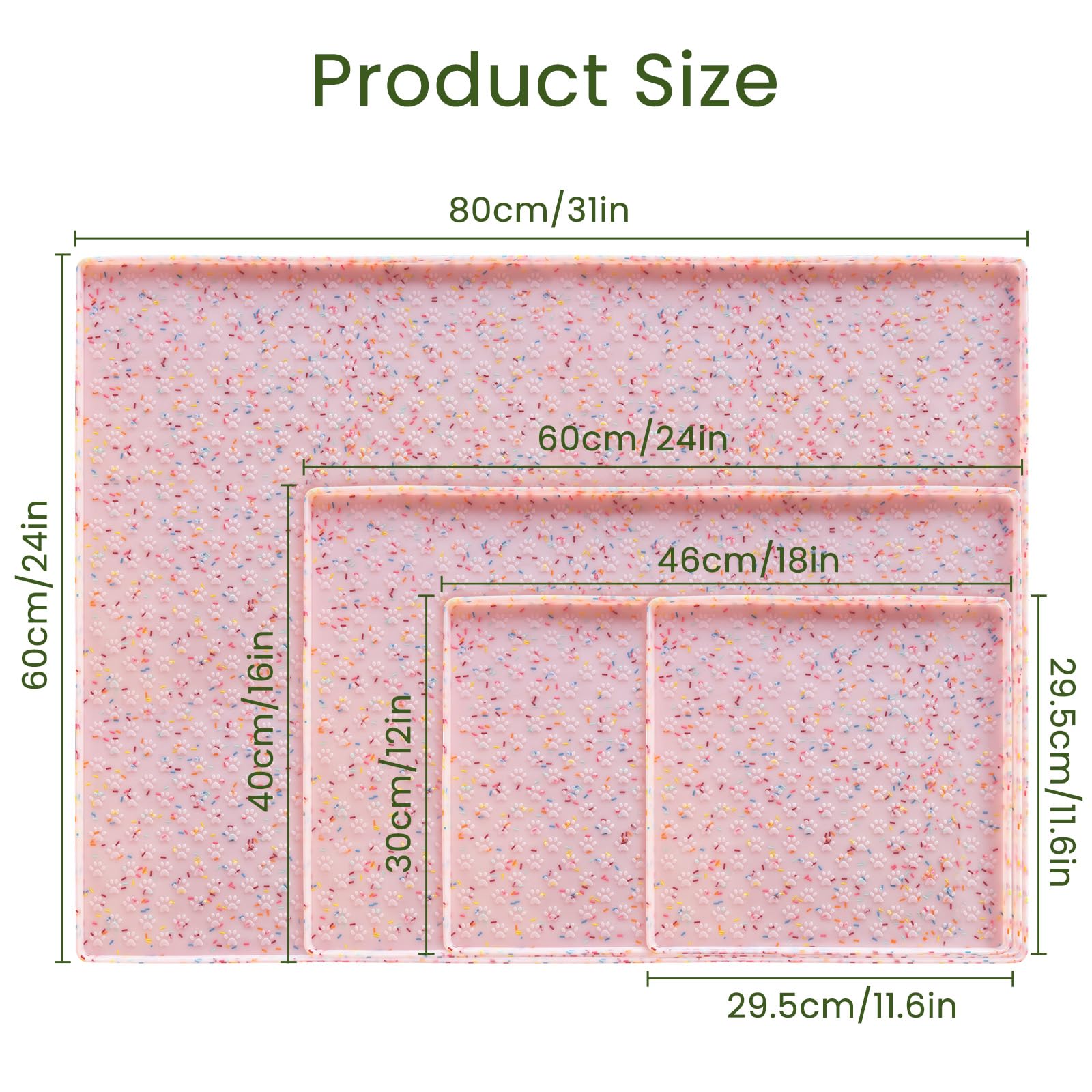 Ptlom silicone pet feeder mat is food-safe and easy to wipe clean.