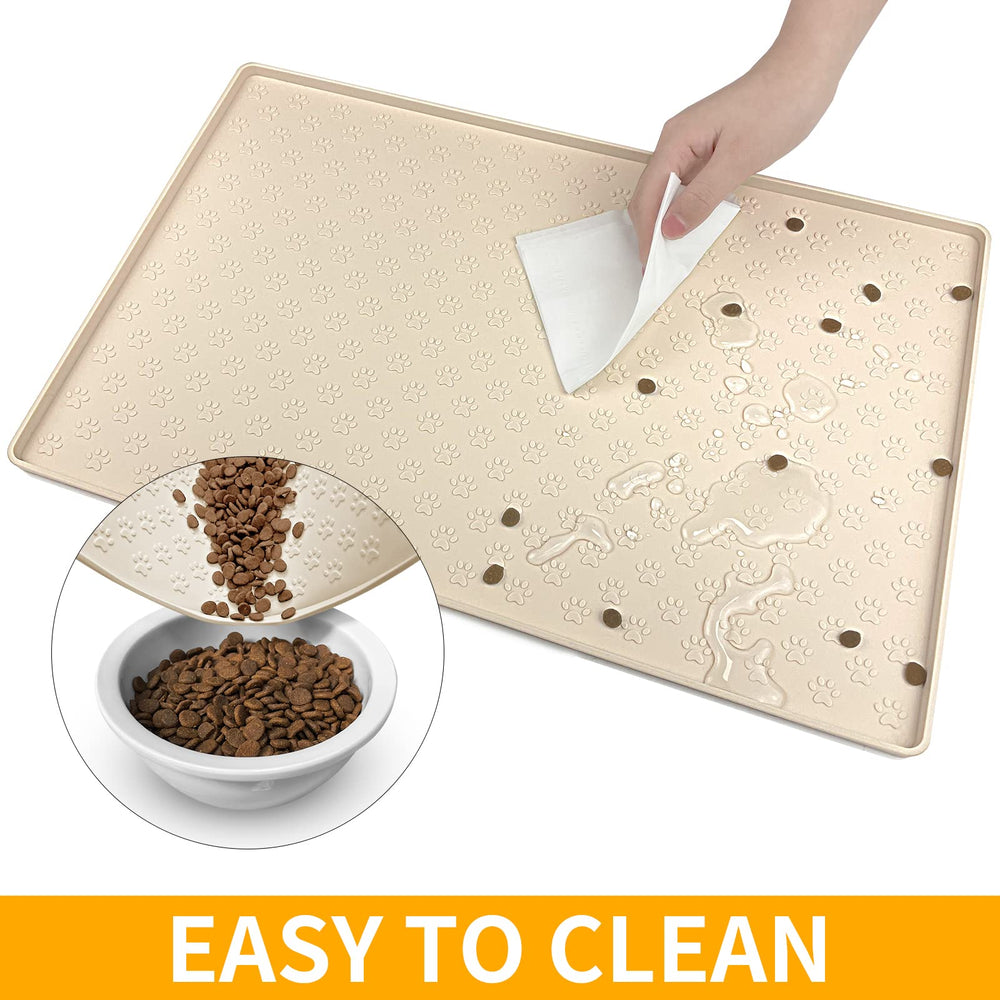 Ptlom placemat beige keeps bowls stable during meals.