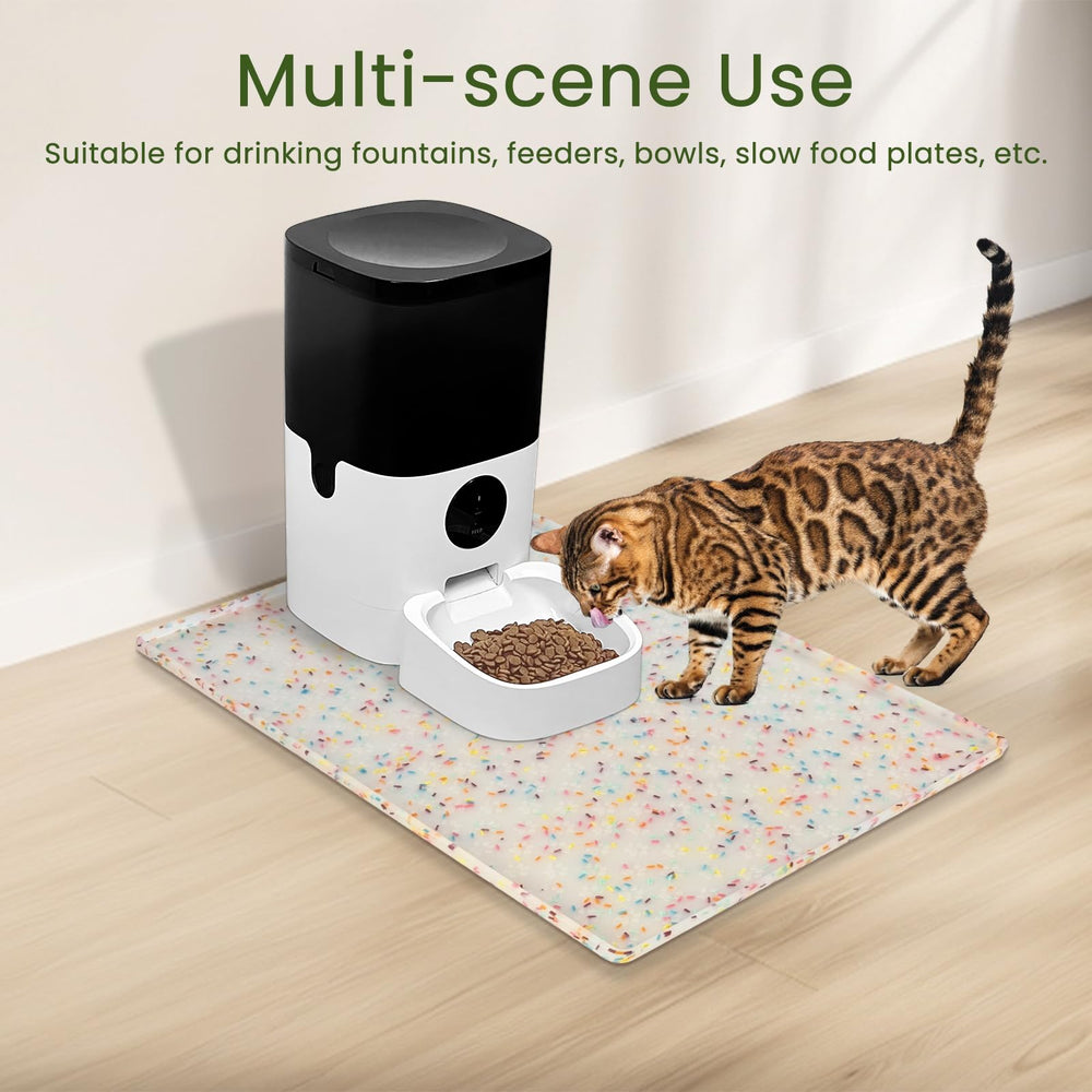 Ptlom versatile pet mat suitable for cat fountains and stations