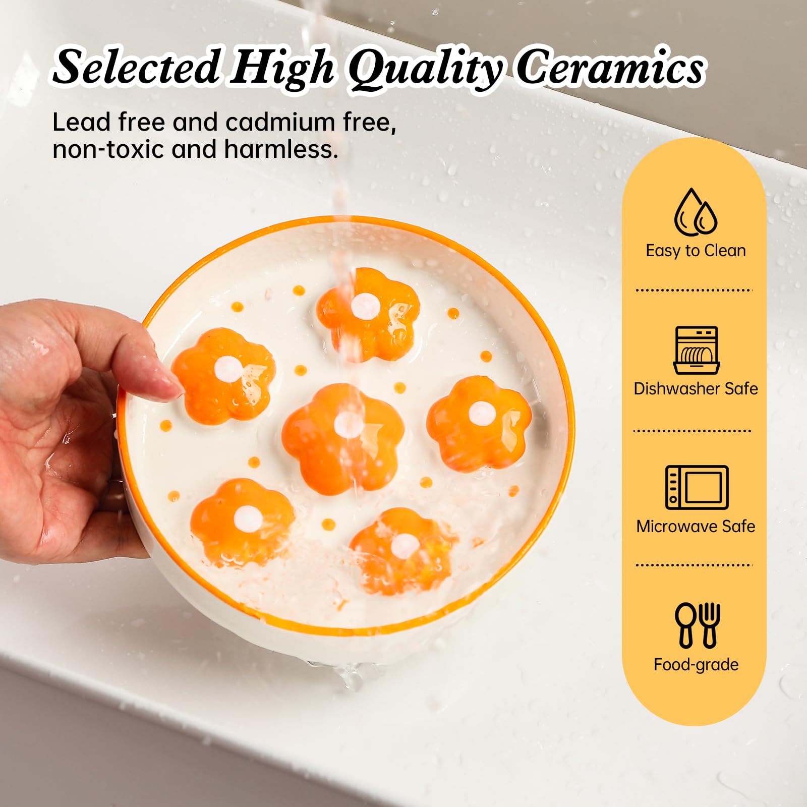 PTOBER 6 oz capacity bowl is ideal for daily meals and snacks.