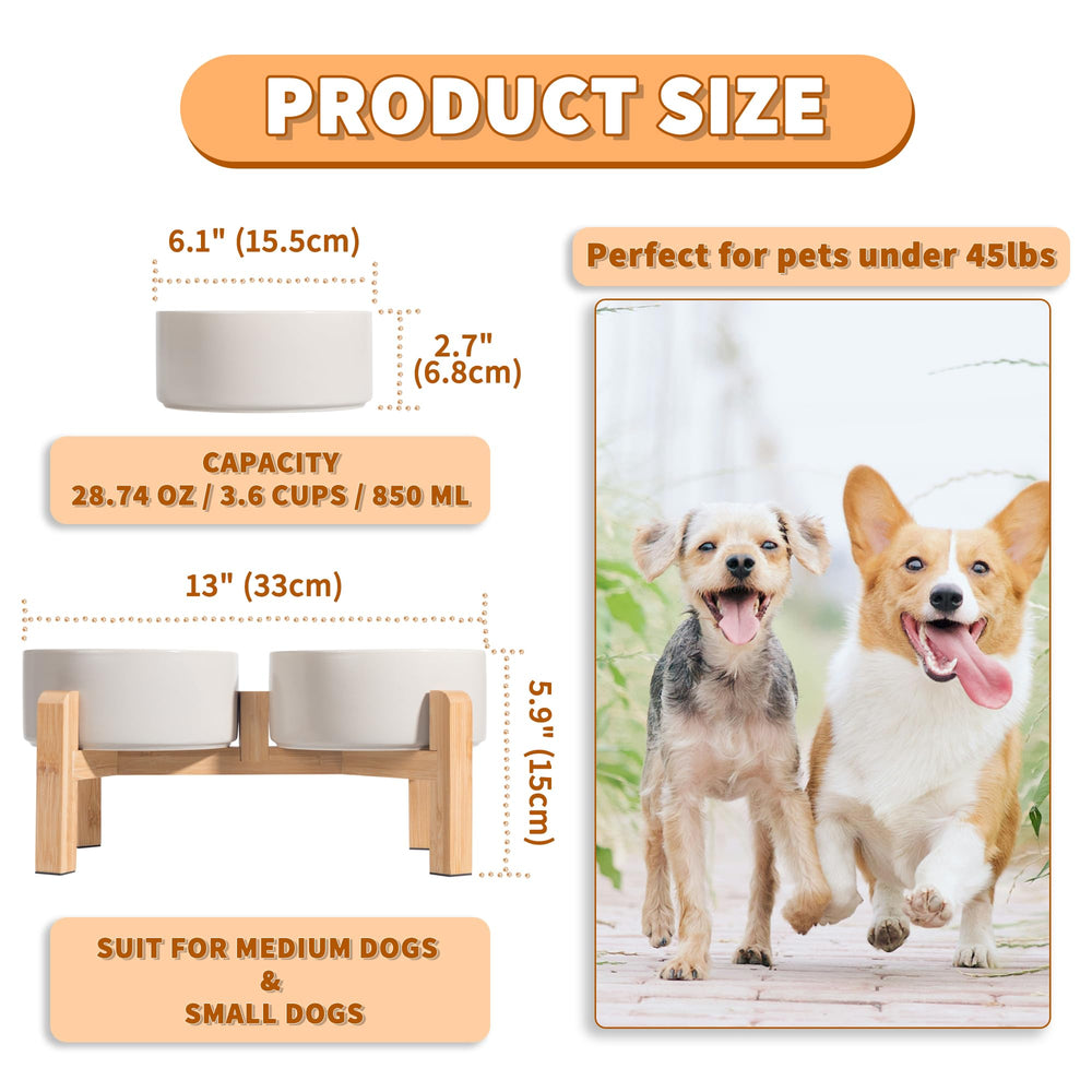 PTOBER bamboo stand with anti-slip pads to prevent sliding during meals