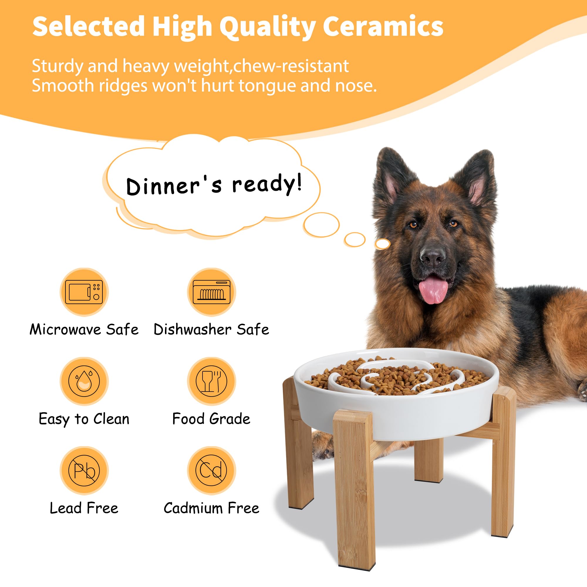 PTOBER dishwasher-safe ceramic bowl is microwave-safe for convenient reheating