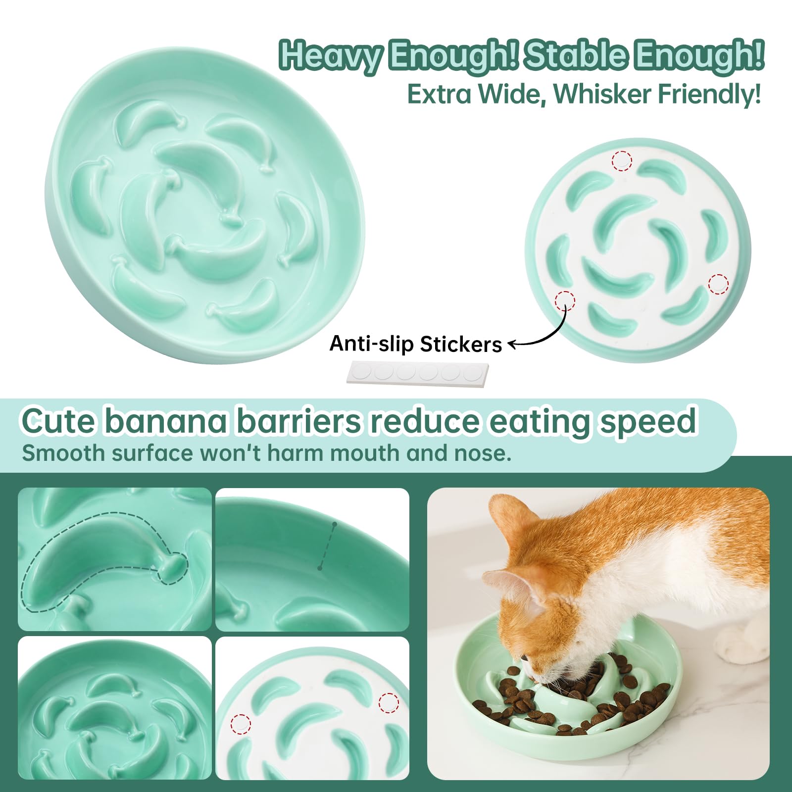 PTOBER bowls handle both dry and wet food for daily meals.