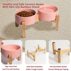 PTOBER 5-inch ceramic bowl ready for small pets and easy cleaning
