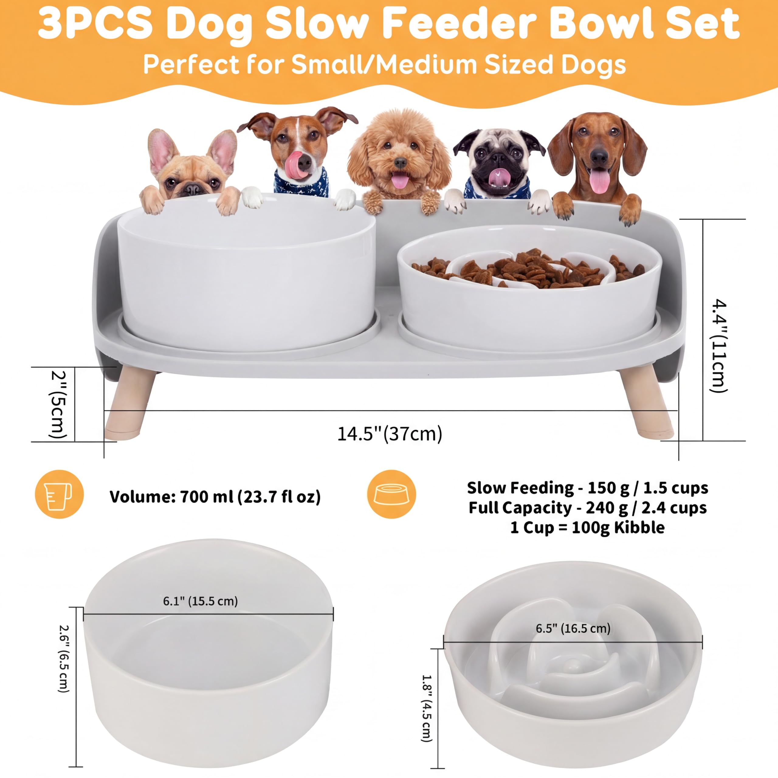 PTOBER raised feeder stand keeps dogs comfortable during meals.