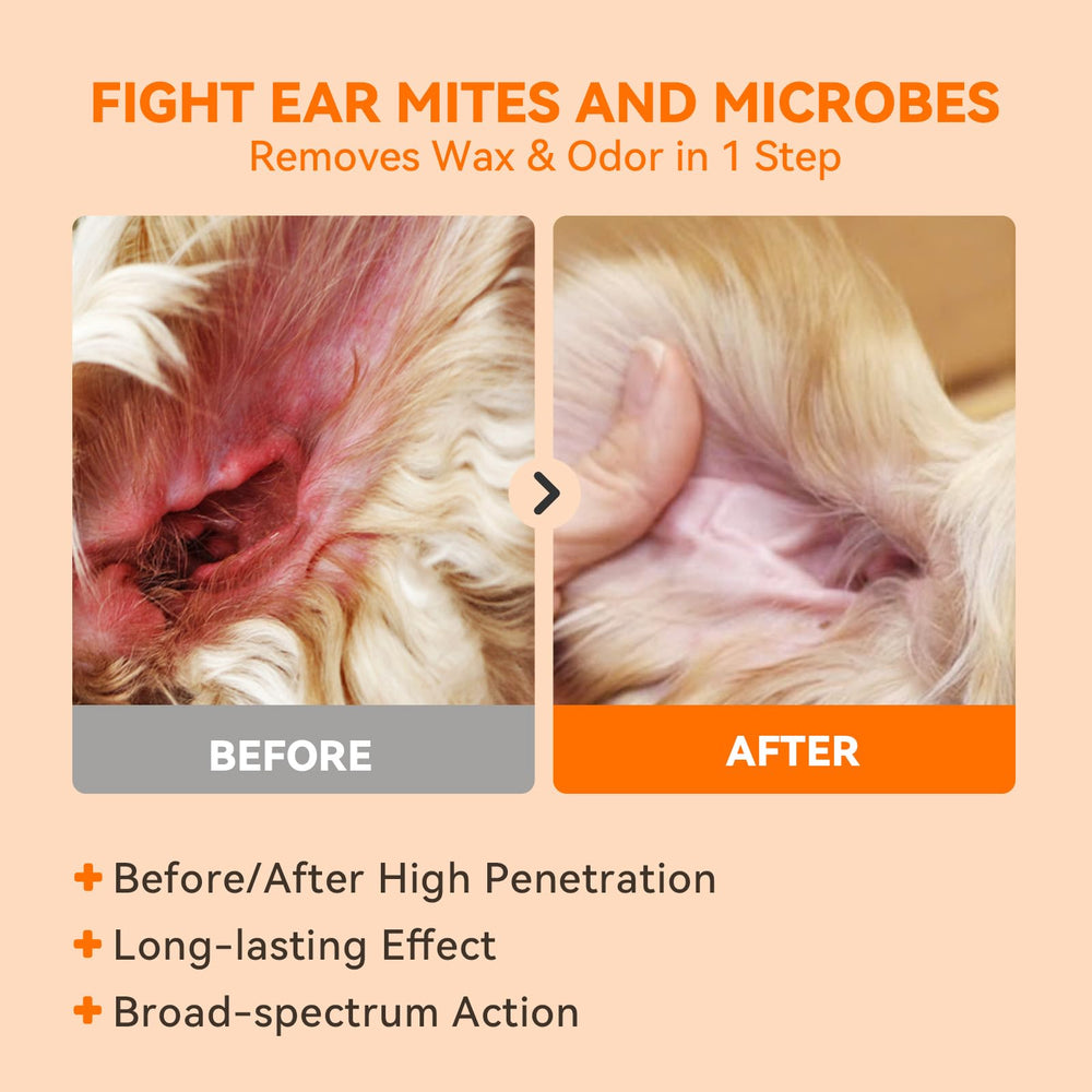 PUAINTA ear cleaner being used on dogs and cats for routine care.