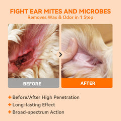 PUAINTA ear cleaner being used on dogs and cats for routine care.