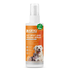 PUAINTA hot spot spray bottle for dogs delivering rapid itch relief.