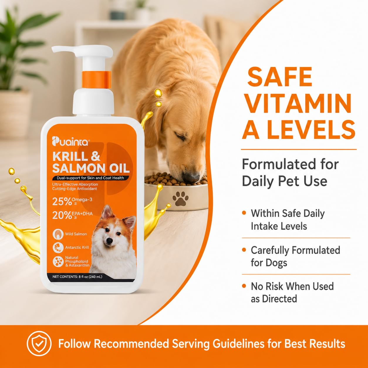 PUAINTA Omega-3 oil supports immune balance for pets
