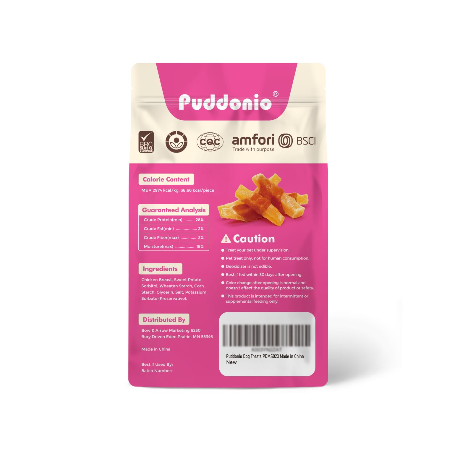 Puddonio 25 oz packaging detail shows easy storage and freshness.