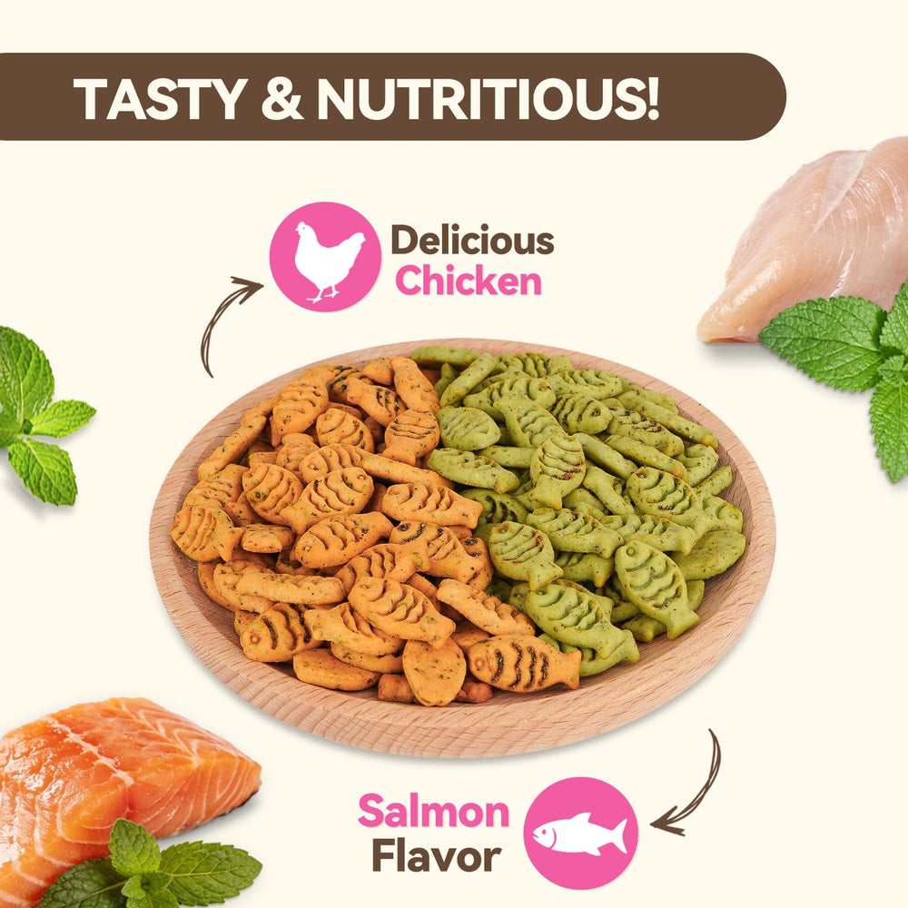 Puddonio Catnip Cat Treats fish-shaped snack supports easy training rewards.