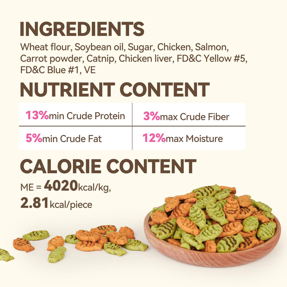 Puddonio Cat Treats high-quality ingredients highlight product care.
