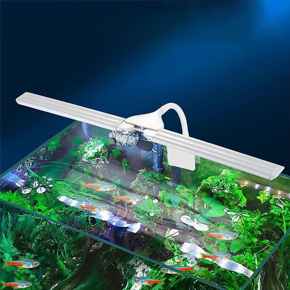 PUEUTU LED aquarium light clip-on for full-spectrum illumination and easy mounting