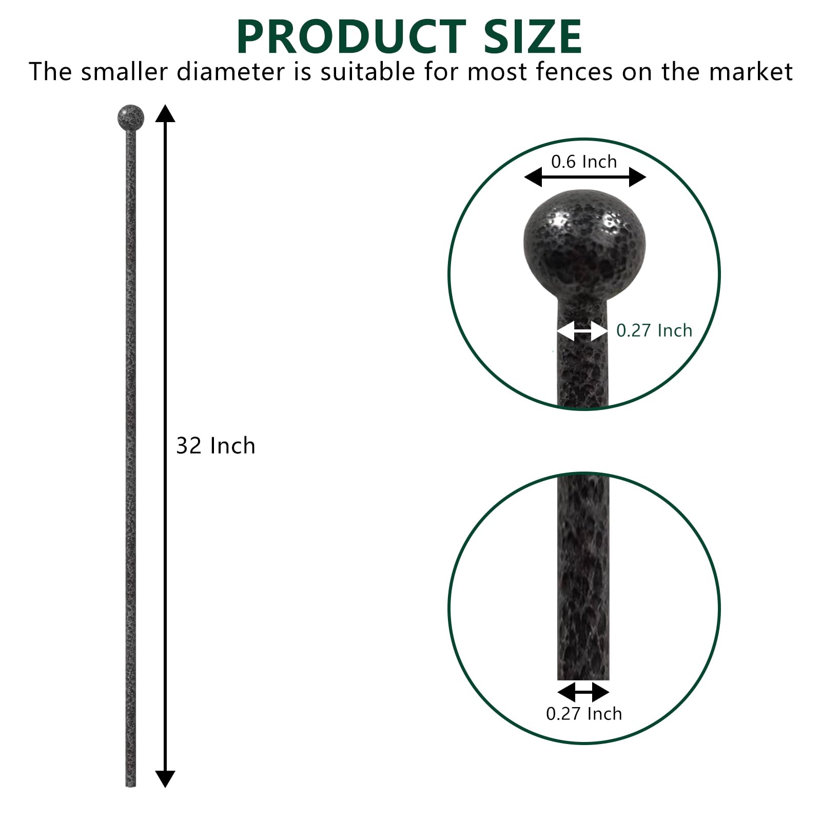 PUETUNG dog playpen stake 43in supports versatile fencing setups.