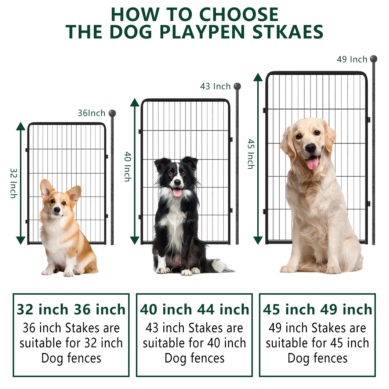 8-pack kit for easy setup and replacement fencing posts.