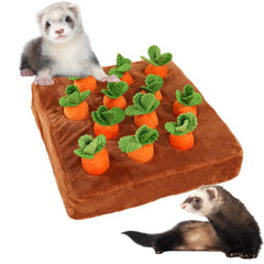 PUMEXFE 12 carrot foraging mat invites sniffing and interactive play for small pets.