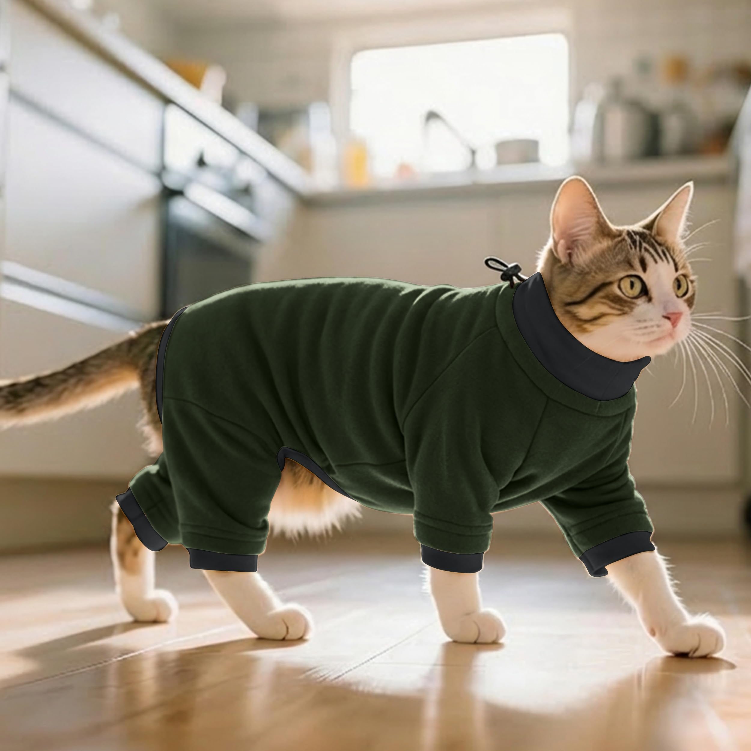 PUMYPOREITY machine-washable cat outfit suitable for routine cleaning.