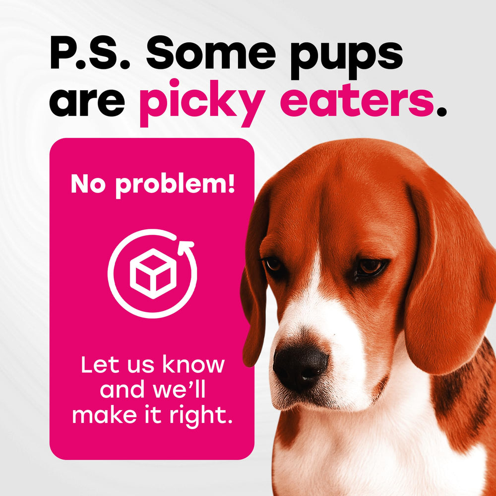 Suitable for all life stages from puppies to seniors with Pup Choice.