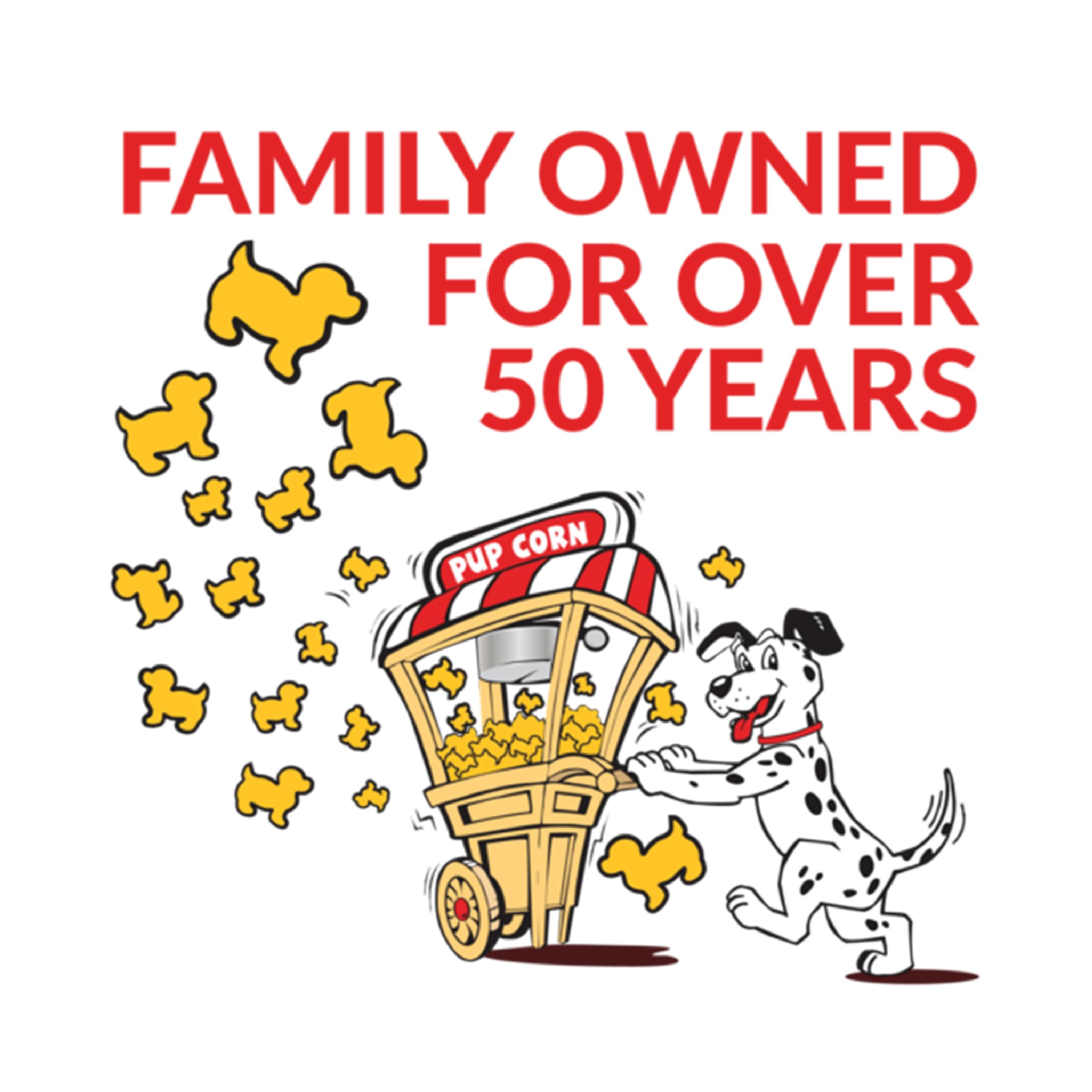Pup Corn Plus nutrition facts label for low-calorie rewards