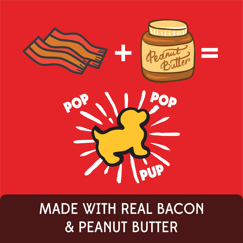 Made in USA badge with Red Bay, Alabama kitchen scene for Pup Corn Plus.