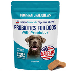 Pup Labs Tummy Essentials packaging highlights vet-formulated probiotic chews for dogs